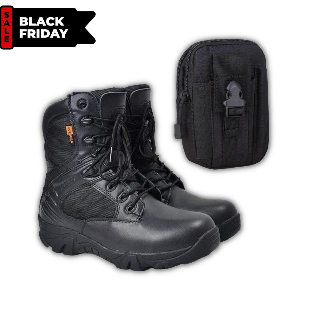 Delta Tactical Boots Combo- Black Colour