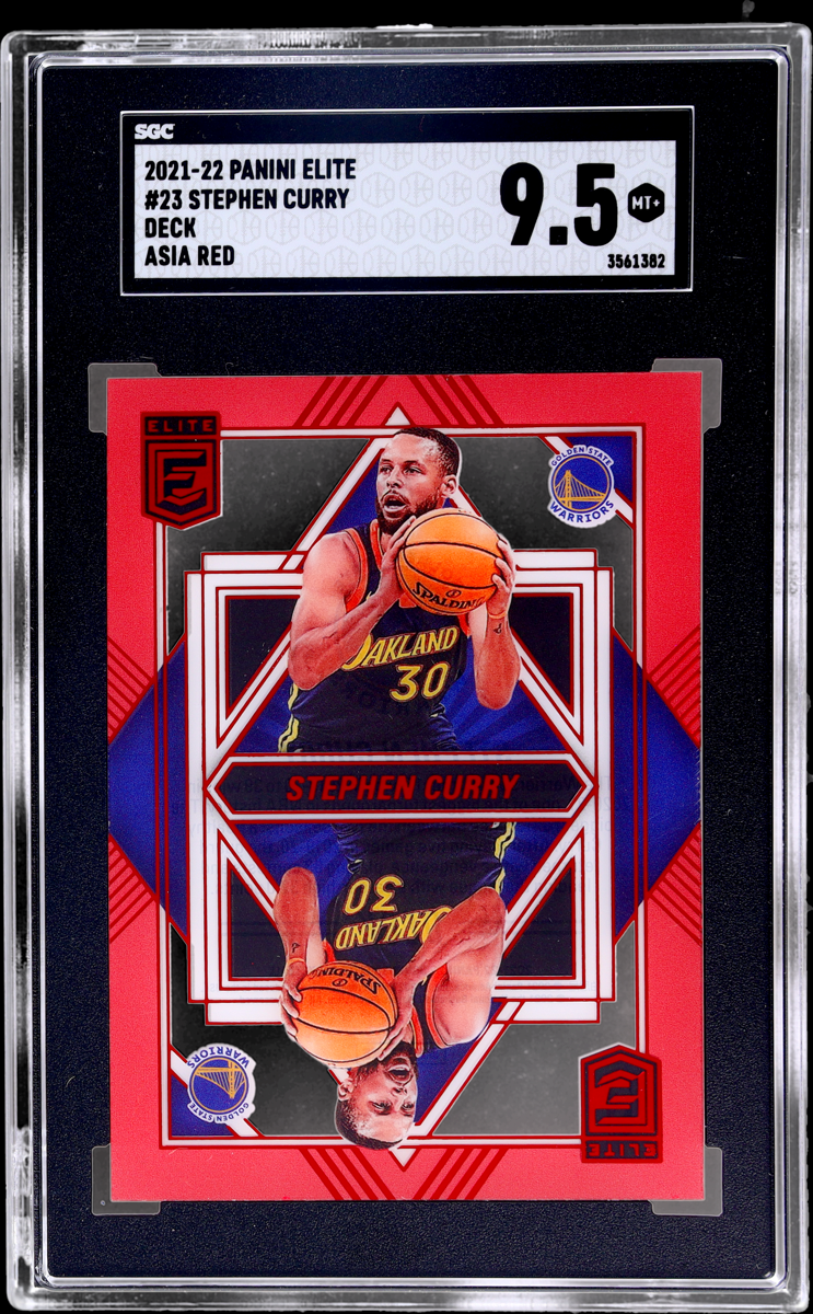 2021 Elite Deck Asia Red Stephen Curry 23 SGC 9.5