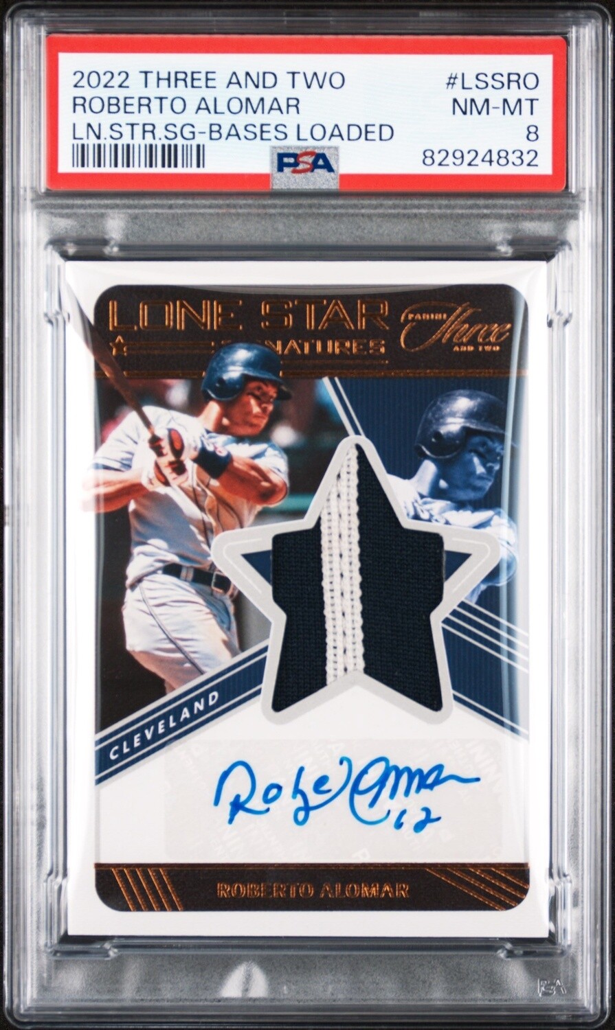 2022 Panini Three and Two Lone Star Signatures Bases Loaded Roberto