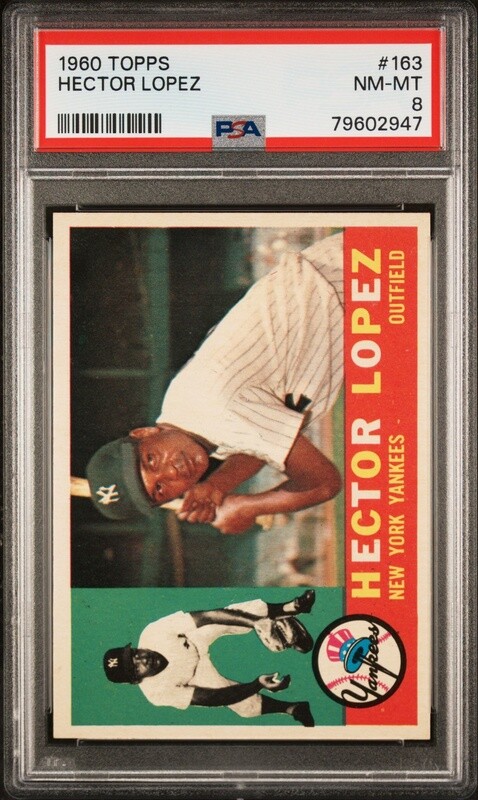 1960 Topps Hector Lopez #163 PSA 8