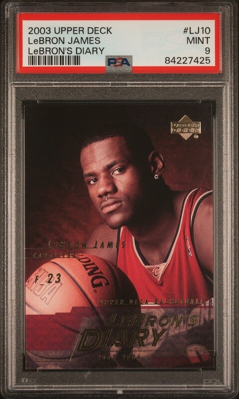 2003 Upper Deck Lebron&#39;s Diary LeBron James #LJ10 PSA 9