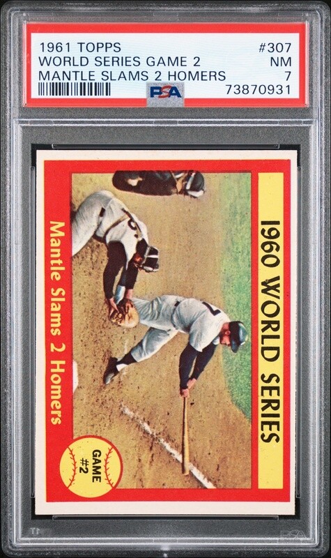 1961 Topps World Series Game 2 #307 PSA 7