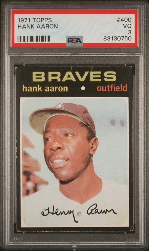 1971 Topps Hank Aaron #400 PSA 3