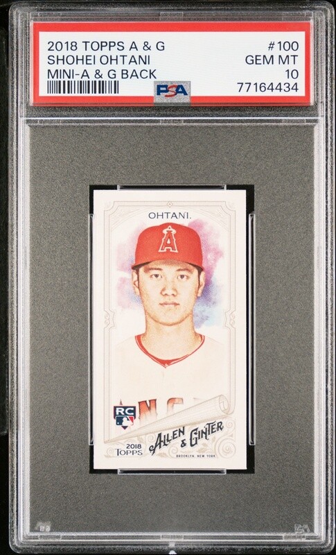 2018 Topps Allen and Ginter Mini Back Shohei Ohtani Rookie RC #100 PSA 10