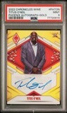 2022 Panini Chronicles WWE Phoenix Auto Gold Titus O’Neil /10 PSA 9