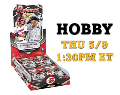 Break #109 - 2024 Bowman Baseball Full Hobby 12 Box Case - Thursday, 5/9 1:30PM