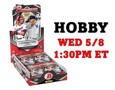 Break #106 - 2024 Bowman Baseball Full Hobby 12 Box Case - Wednesday, 5/8 1:30PM