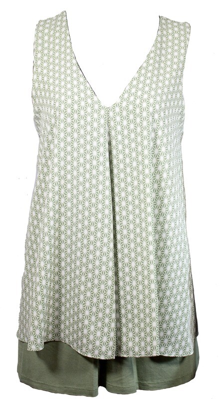 Blusa estampado verde olivo