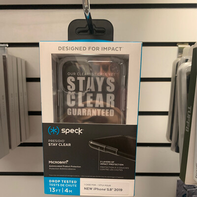Speck Clear Case For iPhone 5.8” 2019 - 13 Feet Drop Tested