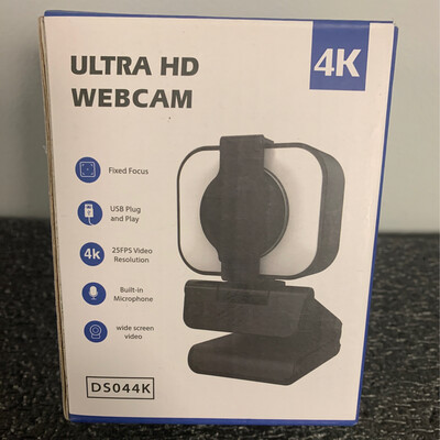 Ultra HD 4K Webcam Blue LED Built In Mic.