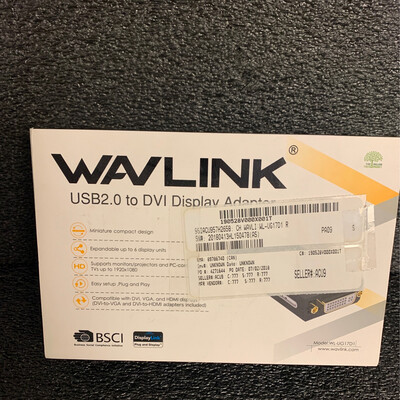 Wave link USB2 To DVI Display Port Adapter