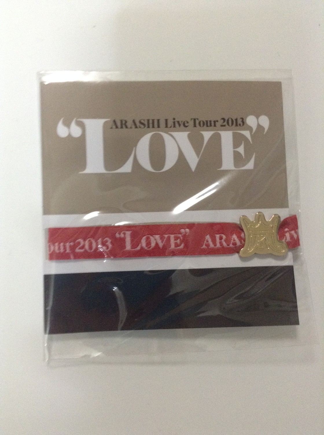 Arashi LOVE Tour Venue Limited Ribbon Bracelet Red