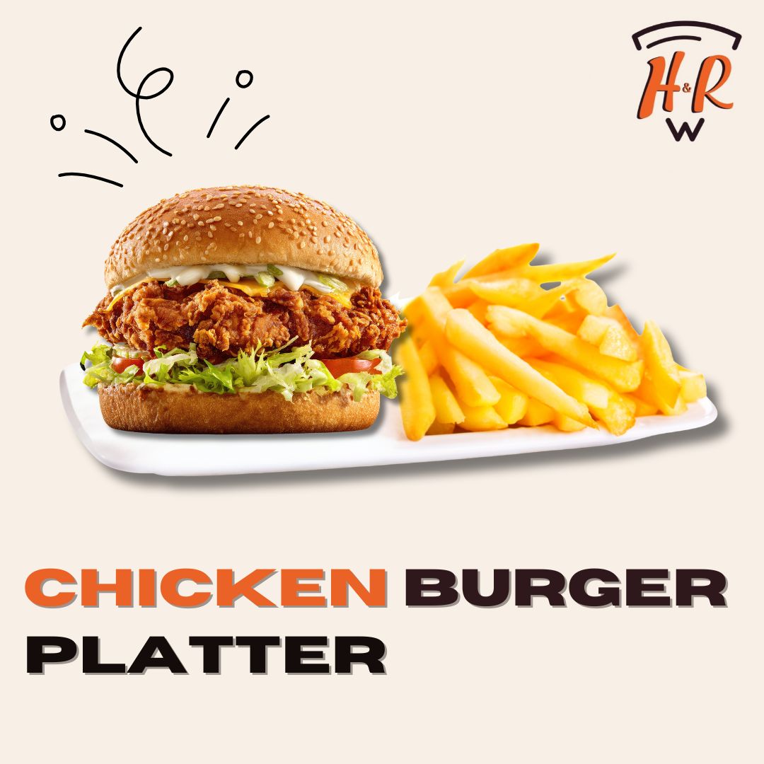 Chicken Burger Platter