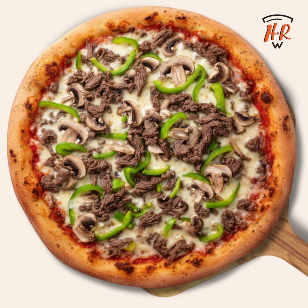 13" Medium Steak Pizza