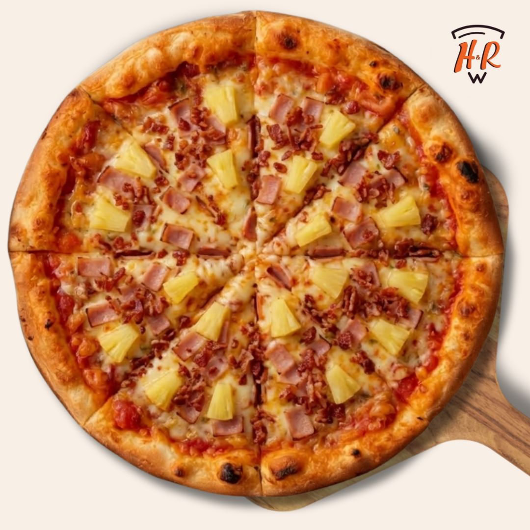 13" Medium Hawaiian with Bacon