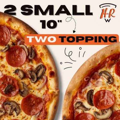 2 for 1 Two Topping (Small)