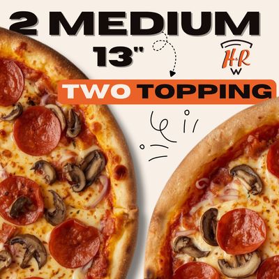 2 for 1 Two Topping (Medium)