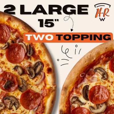 2 for 1 Two Topping (Large)