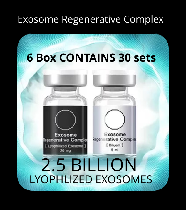 Benev - Exosome Regenerative Complex (6 Box) CONTAINS  30 sets -2.5B Lyophilized Exosome 5mL + Diluent 20mg