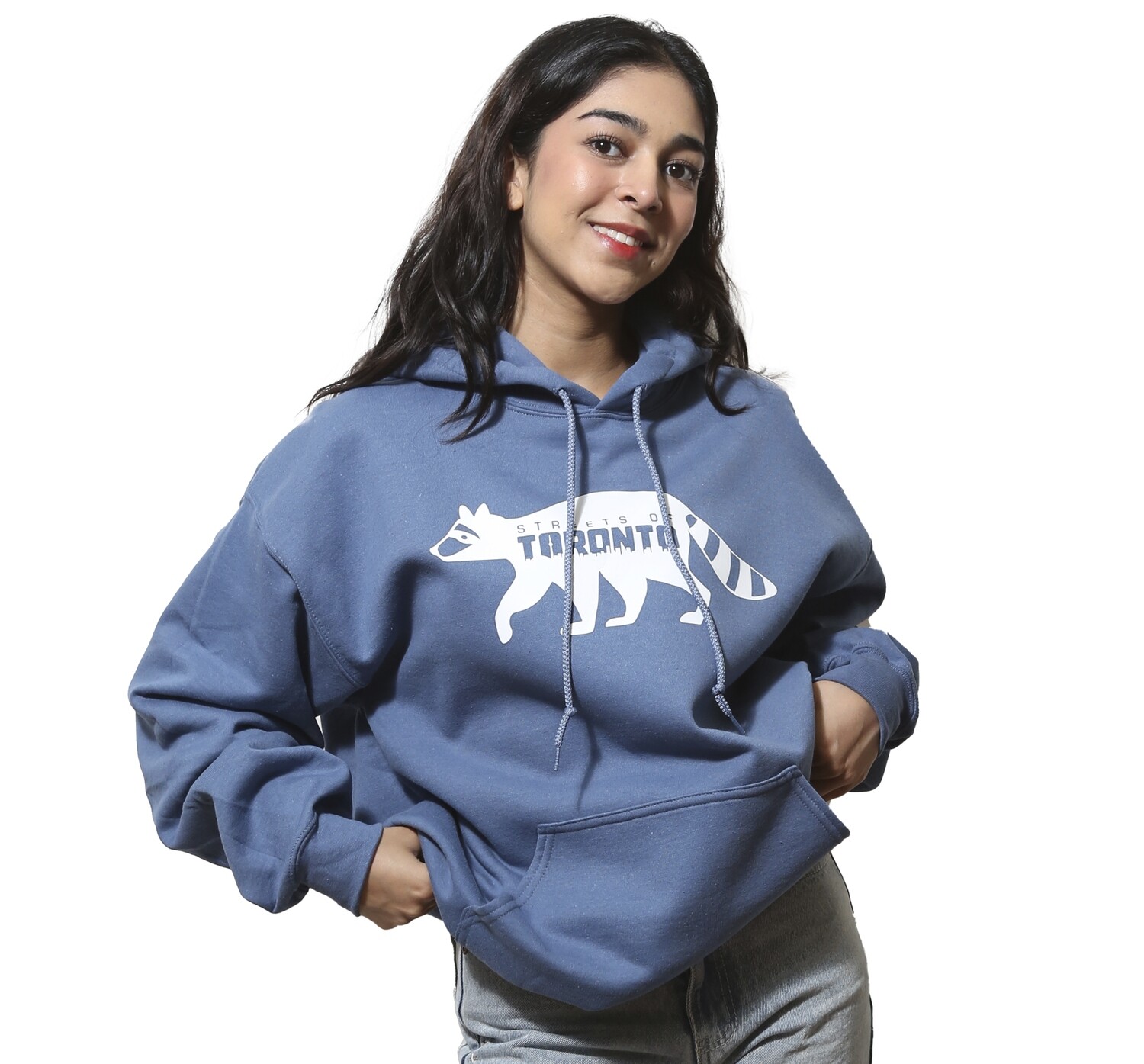 The Raccoon Hoodie in Blue