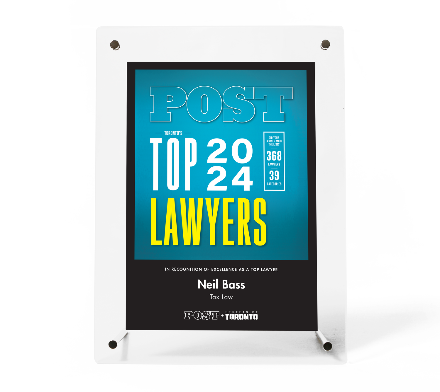 Top Lawyer 2024 Plaque
