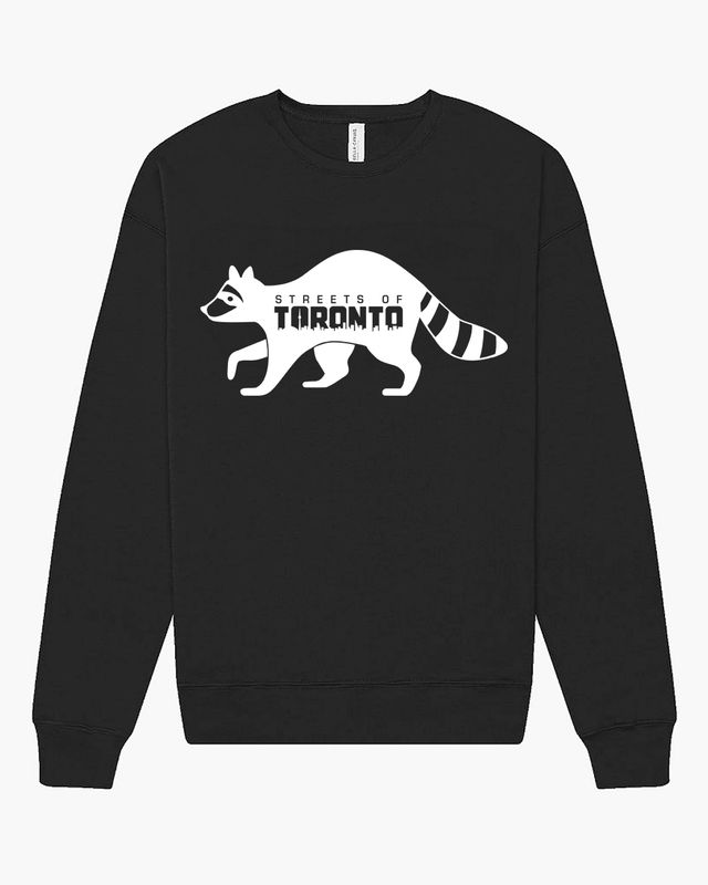 The Raccoon Crewneck in Black
