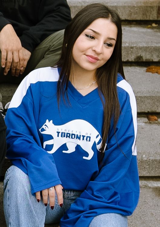 The Raccoon Hockey Jersey in Blue