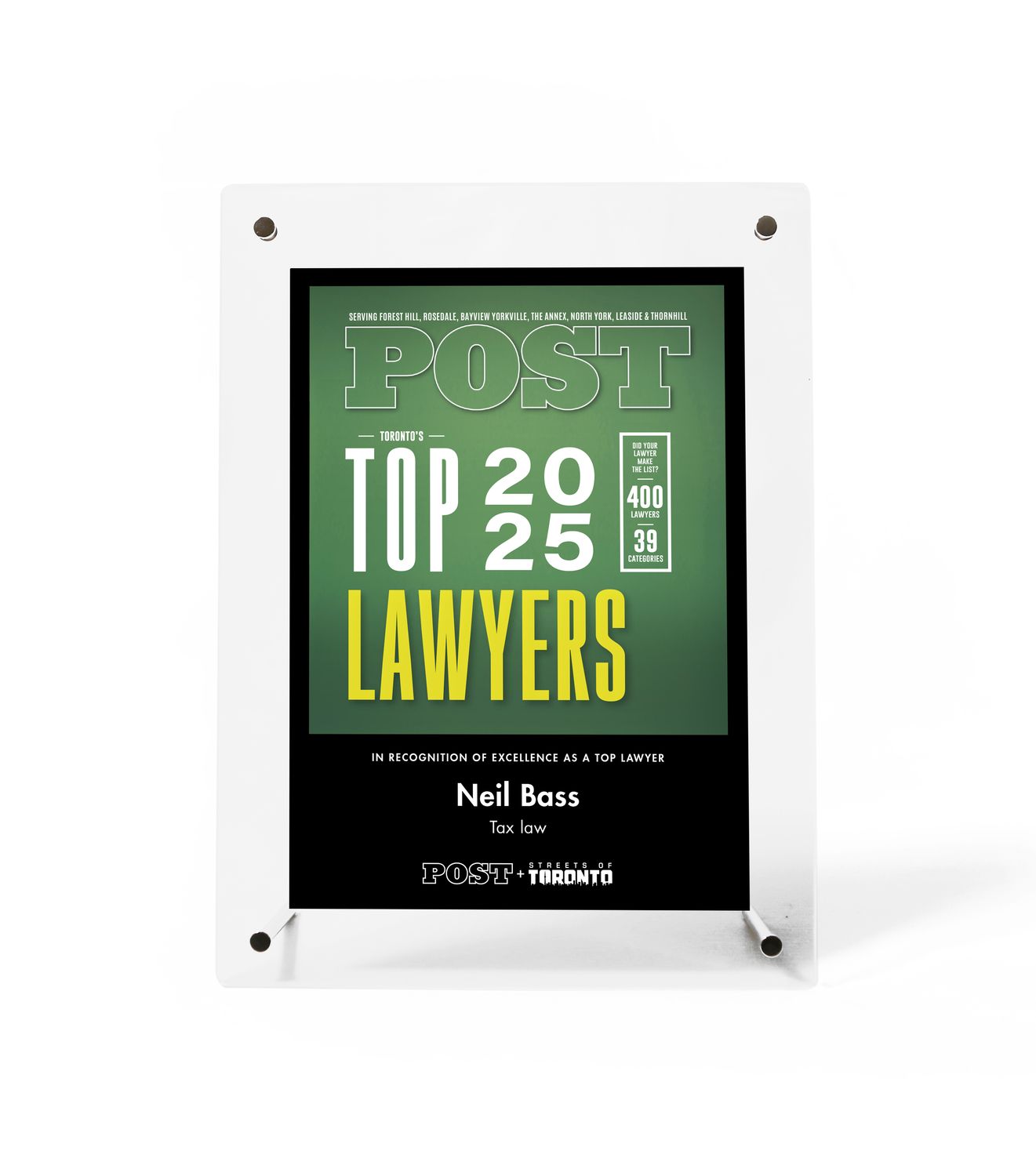 Top Lawyer Plaque