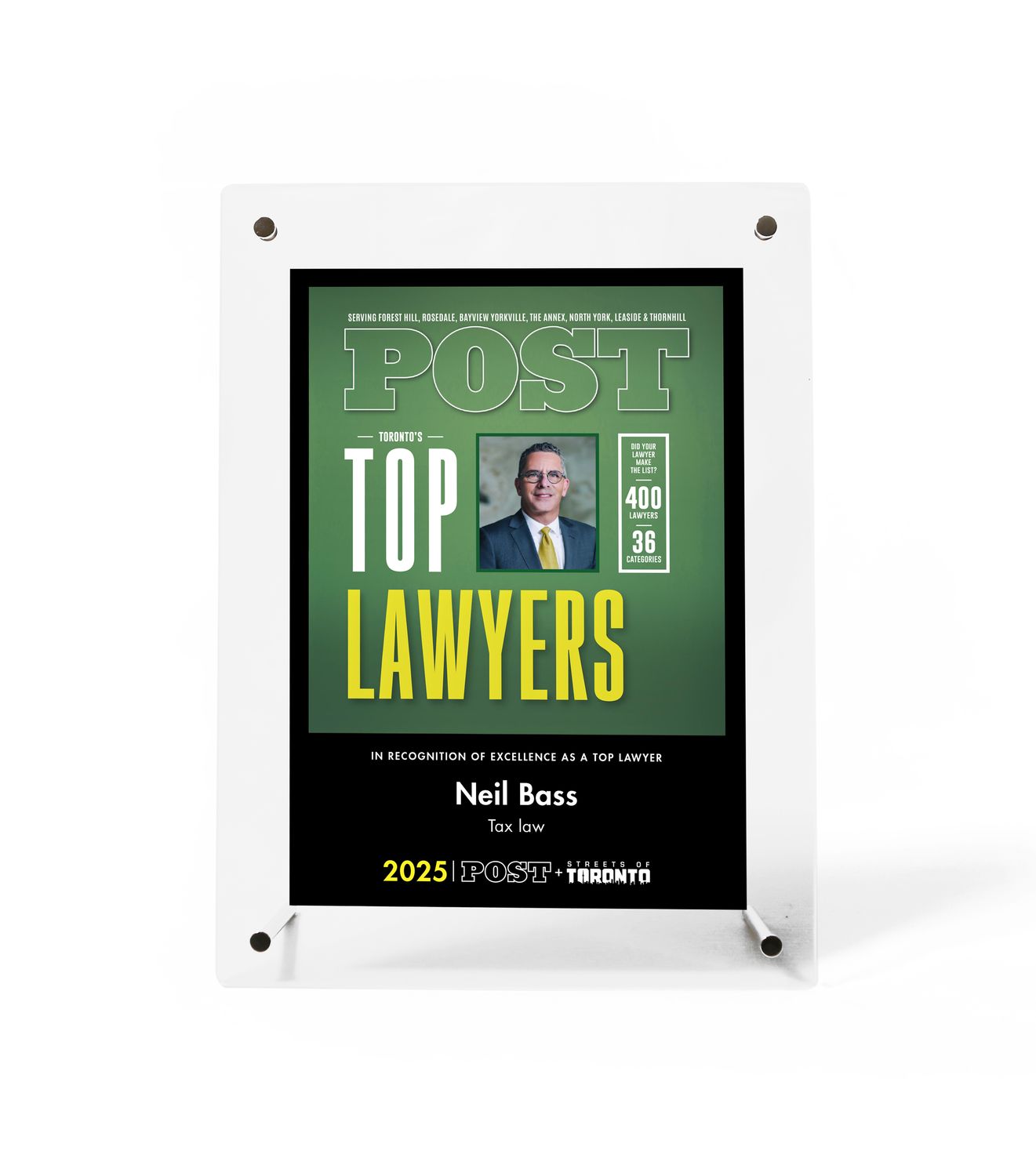 Top Lawyer Small Portrait Plaque