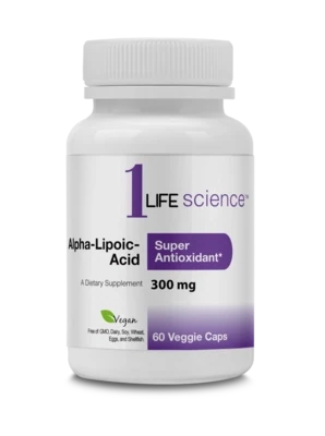 1LifeScience AlphaLipoicAcid w/ALC 750mg 60Caps