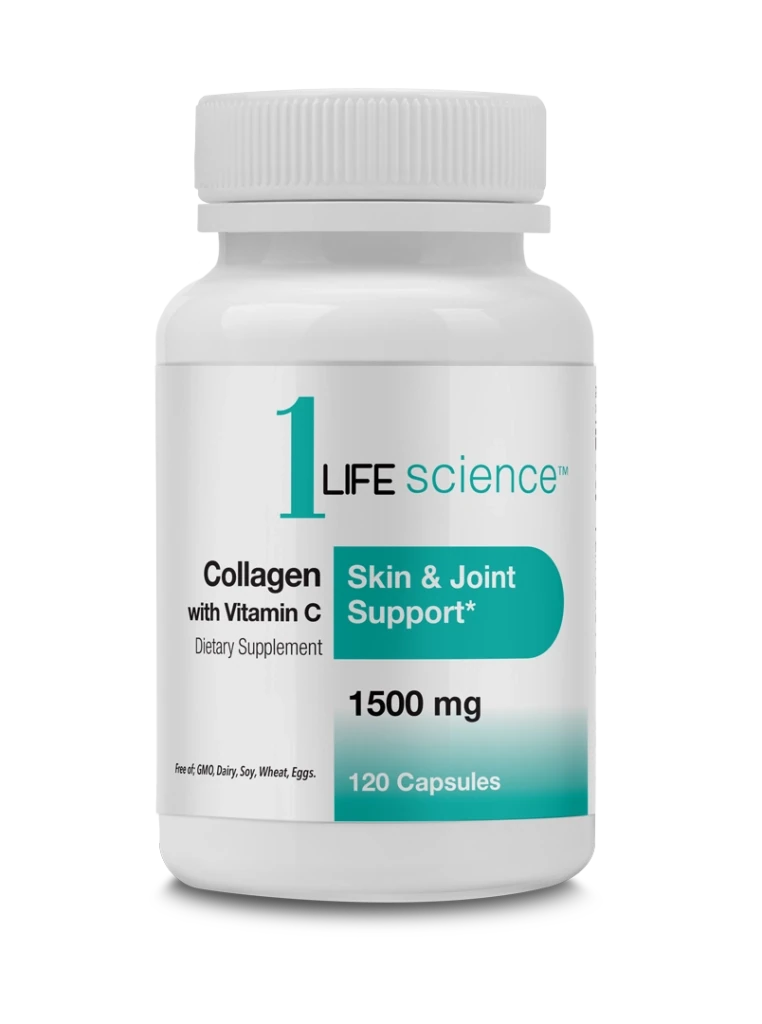 1LifeScience Collagen w/VitC 1500mg 90Caps