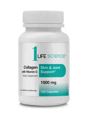 1LifeScience Collagen w/VitC 1500mg 90Caps