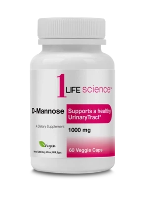 1LifeScience D-Mannose 1000mg 60Caps