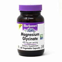 Bluebonnet MagnesiumGlycinate 400mg 60caps