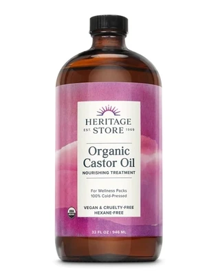 HeritageStore CastorOil 32fl.oz