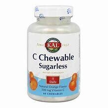 KAL C Chewable Sugarless 500mg 60chews