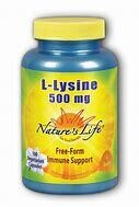 NaturesLife L-Lysine 500mg 100caps