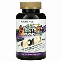 NaturesPlus AnimalParadeGOLD MultiVitamin Grape 120tabs