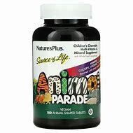 NaturesPlus AnimalParade MultiVitamin Assorted 180tabs