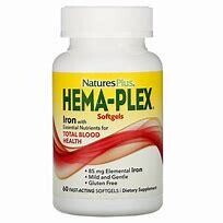 NaturesPlus HemaPlexIron 60 softgels