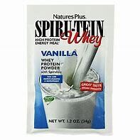 NaturesPlus Spiru-tein VanillaWhey Powder 1.2oz 1pk