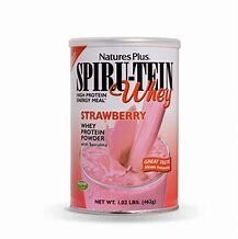 NaturesPlus Spiru-tein StrawberryWhey Powder 0.75lb