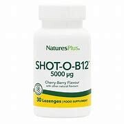 NaturesPlus ShotO&#39;B12 5000mcg MixedBerry 30 lozenges