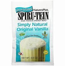 NaturesPlus Spiru-tein UnsweetenedVanilla Powder 1.2oz 1pk