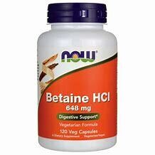 NOW BetaineHCL 120caps