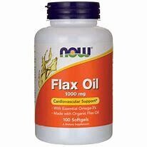 NOW FlaxOil 1000mg 100 softgels