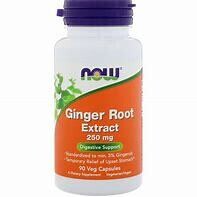 NOW GingerRoot Extract 250mg 90Caps
