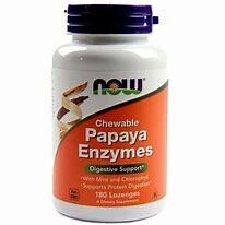 NOW Papaya (ChewableEnzymes) 180Loz