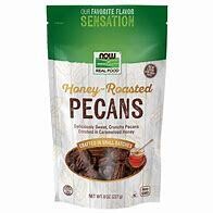 NOW Pecans Honey&amp;Roasted 8oz