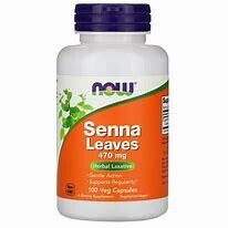 NOW SennaLeaves 470mg 100caps